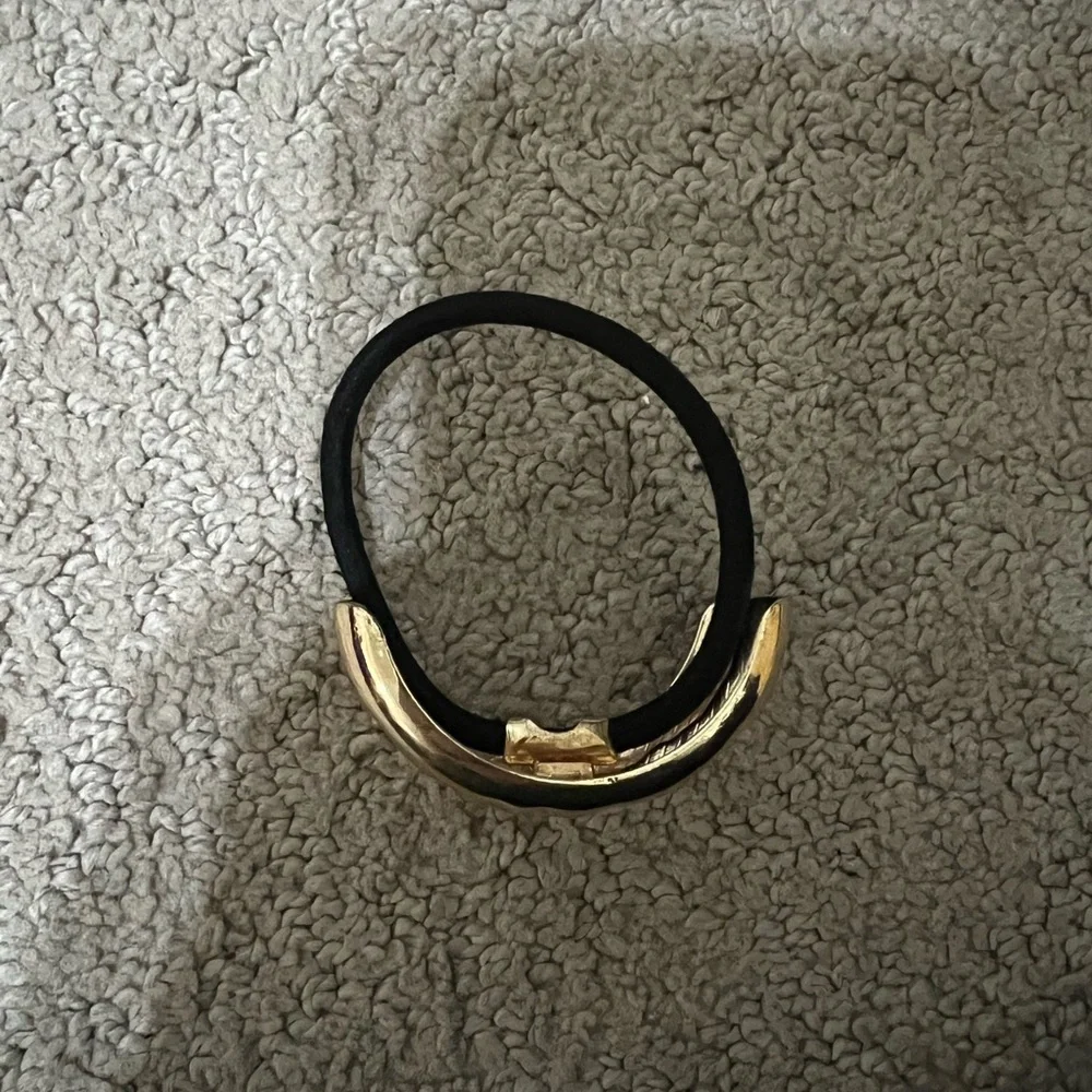 Gold Textured Hair Tie